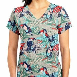 Fresh Produce Cloud Grey Gray Vintage Tucan V-Neck